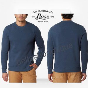 GH Bass & Co. Men's Pullover Crew Sweatshirt BLUE Size XXL